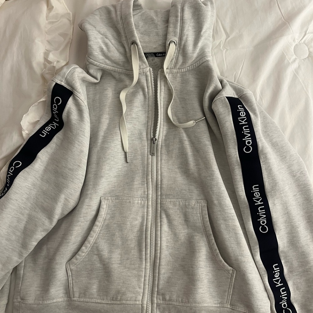 Calvin Klein Light Gray Performance Hoodie